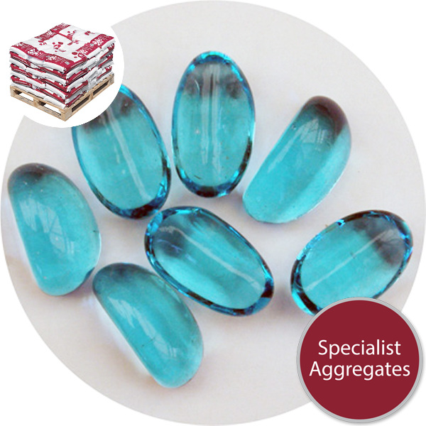 Glass Stones - Turquoise Blue